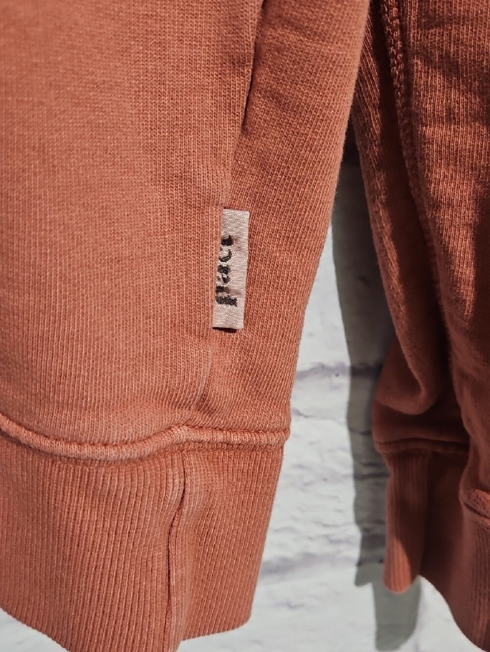 Pact Women's Crewneck Sweatshirt in Rusty Orange - Picture 4 of 6